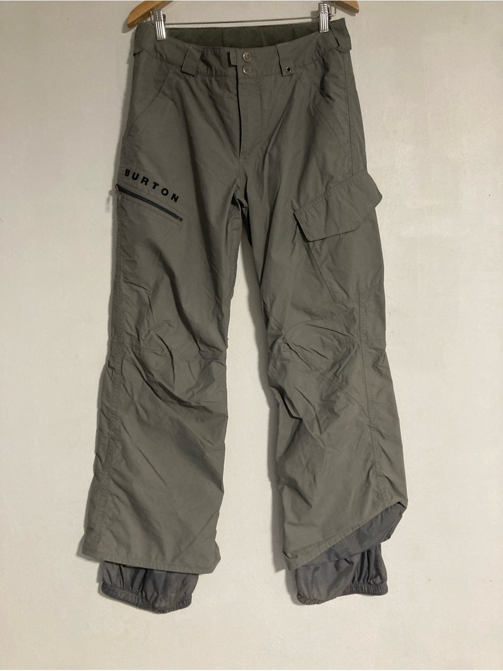 Burton Snowboards Cargo Dryride snow pants adjustable waistband Small Gray